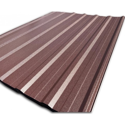 Blachotrapez T18 Plus 0,5 x 1173 x 1500 mm Pladur Wrinkle MAT TK tmavě hnědá 1 ks