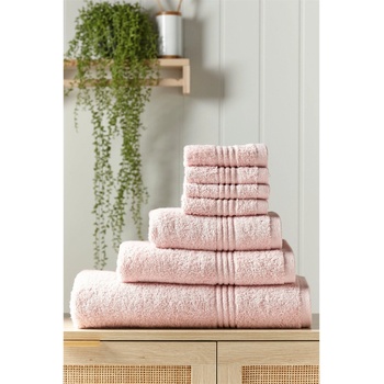 Homelife Egyptian Cotton Face Cloths 4 Pack - Blush Pink