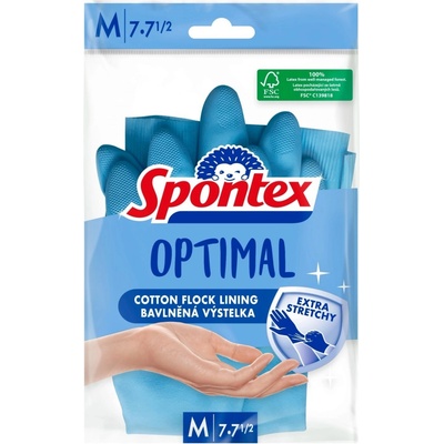 Spontex Optimal Rukavice úklidové gumové 1 pár