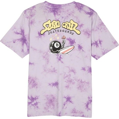 SANTA CRUZ tričko Winkowski 8Baller Surf T Shirt Lavender Tie Dye LAVENDER TIE DYE