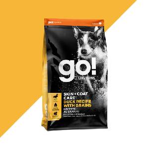Go! solutions Go! skin+coat care Суха храна за кучета с патешко месо