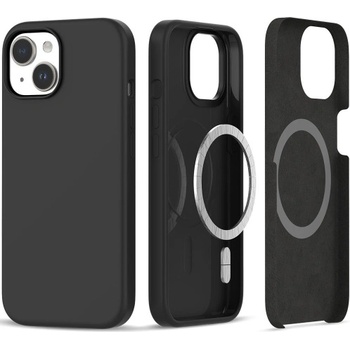 Image 1 of Apple Силиконов калъф Tech-protect Silicone MagSafe iPhone, за Iphone 15, Черен