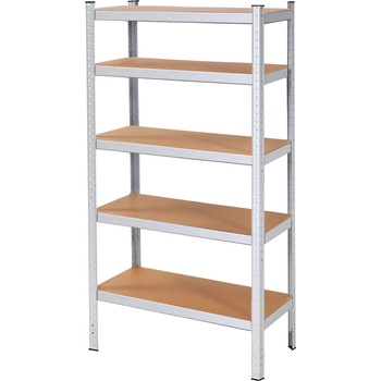 Springos Метален индустриален стелаж с MDF плоскости 180x90x30cm - товароносимост 875kg (SPRI-HA5163)