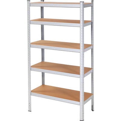 Springos Метален индустриален стелаж с MDF плоскости 180x90x30cm - товароносимост 875kg (SPRI-HA5163)