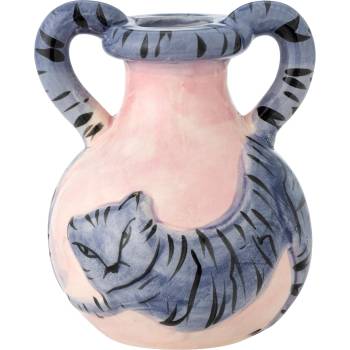 Bloomingville Свещник за класическа свещ Ryker 10 см розов и син (82062664)