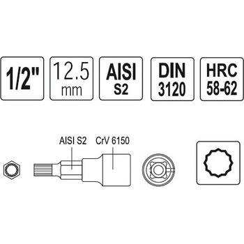 Bit 1/2" M5