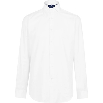 Haines and Bonner Футболна фланелка Haines and Bonner Frederick Tailored Fit Cutaway Collar Cotton Twill Shirt - White 01