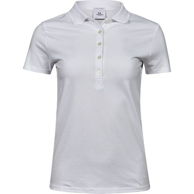 TEE JAYS tj145 / Дамска еластична поло тениска - бяла xxl (18014500105)