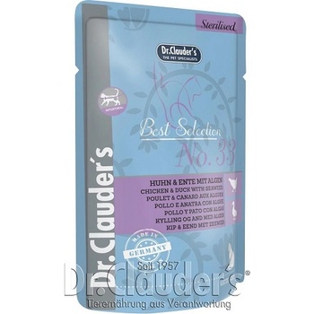 Dr.Clauder's Best Selection Sterilised Adult Chicken&Duck With Seaweed - Храна за кастрирани котки с пиле патица и морски водорасли, 85гр
