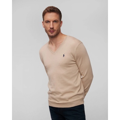 Polo Ralph Lauren pánsky vlnený sveter béžový
