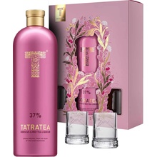 Tatratea Hibiscus & Red Tea 37% 0,7 l (darčekové balenie 2 pohare)