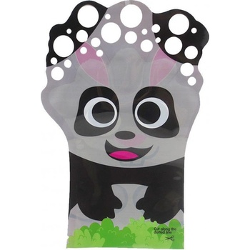 Bubbles zábavná rukavice s bublifukom panda