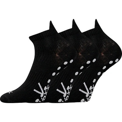 VoXX ponožky joga protiskluzové balení 3 páry Černá