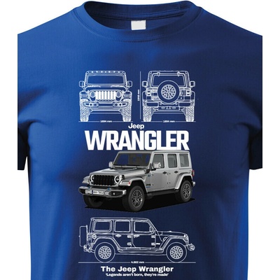 Dětské tričko Jeep Wrangler Modrá Velikost Canvas Bezvatriko.cz 2324