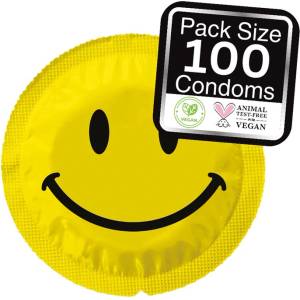 EXS Condoms Smiley Face Regular - Condoms - 100 pcs