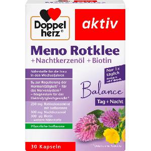 Doppelherz aktiv Meno червена детелина + масло от вечерна иглика + биотин - 30 капсули