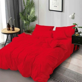 EmonaMall Едноцветно спално бельо с ластик EmonaMall, 6 части - Модел S18635 (S18635-3333f8-4)