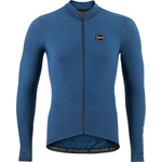 Nalini Фланелка с дълъг ръкав за колоездене Nalini New Soft Wrap L/S Jersey Cycling jersey - Deep Blue (056-3822-0311)