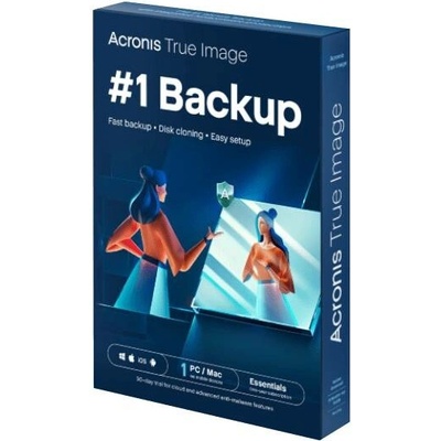 Acronis True Image Essentials, pro 3 počítače, předplatné na 1 rok (HOFASHLOS21)