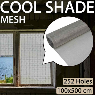 vidaXL Síť proti hmyzu nerezová ocel 100 x 500 cm stříbrná