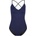 MYMARINI Дамски бански костюм MYMARINI Women's Summersuit Swimsuit - Black / Navy (150-5684-0213)