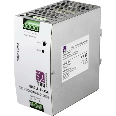 TRU COMPONENTS TC-13807992 síťový zdroj na DIN lištu 24 V/DC 10 A 240 W Počet výstupů:1 x Obsah 1 ks