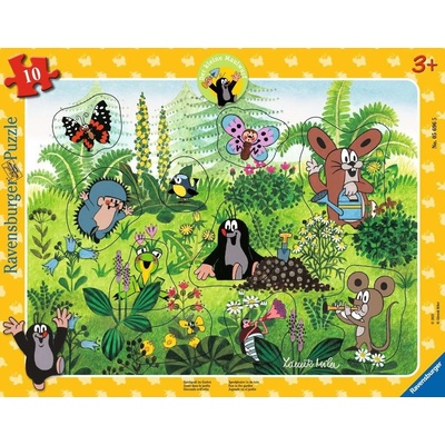 RAVENSBURGER Vkladačka Krtko Zábava na záhrade 10 dielov