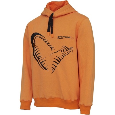 Savage Gear Mikina Mega Jaw Hoodie Sun Orange