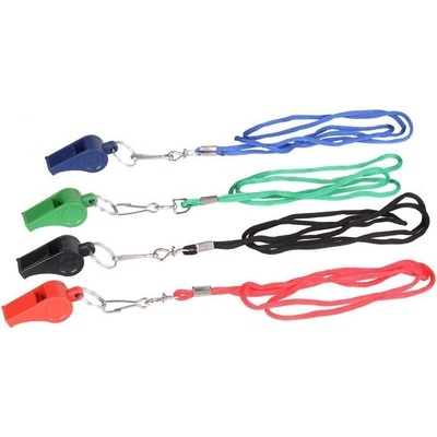 Merco plastic whistle coloured plus plastová píšťalka so šnúrkou