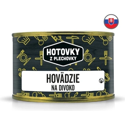 Hotovky z plechovky Hovězí na divoko 400 g