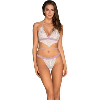 Obsessive Бяло секси боди Lilyanne EH-57195-BIAŁY - Бял, размер L/XL