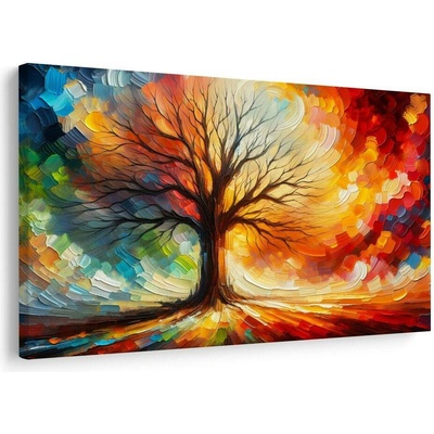 Obraz strom života v barvách - 90x60