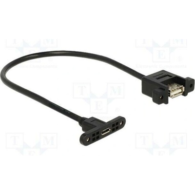 Delock 85109 USB 2.0 USB A zásuvka USB B micro zásuvka 0,25m černý