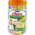 Inaba Foods Churu Puree - лакомства за котки нежен крем микс, буркан 50 бр