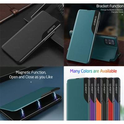 Калъф тип тефтер Smart View за Samsung Galaxy A03s - Черен (g13883)