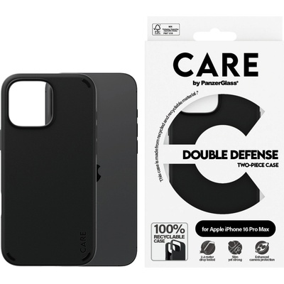 Panzer Калъф CARE - Feature Case Double Defence, iPhone 16 Pro Max, черен (5715685003981)