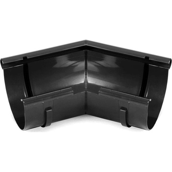 Bryza PVC Vnútorný roh akýkoľvek uhol 125 mm čierna