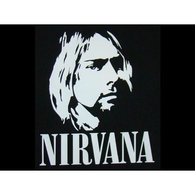 Zádovka NIRVANA Kurt bw