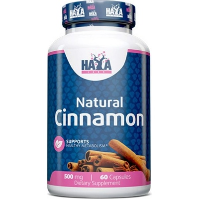 Haya Labs Přírodní skořice 500 mg 60 kapslí