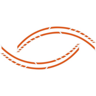 Foliatec samolepiaca linka na obvod kolesa Racing, oranžová