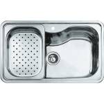 Teka Иноксова мивка за вграждане, гладка, за шкаф със светъл отвор 8BIG BOWL 80 1С (Bahia)0 см (М.539) - xmall Мивка за вграждане