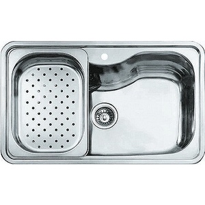 Teka Иноксова мивка за вграждане, гладка, за шкаф със светъл отвор 8BIG BOWL 80 1С (Bahia)0 см (М.539) - xmall Мивка за вграждане