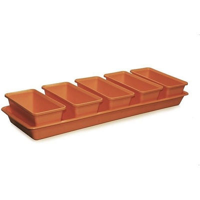Plastkon Truhlík MINIGARDEN 60x20x9 cm sada 6díl.(5+1ks) TE