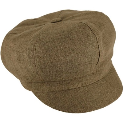 Dámská letní bekovka Taupe 100% len