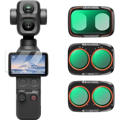 KF Concept sada filtrů pro DJI Osmo Pocket 4P (CPL+Black Diffusion 1/4+ND2-32)