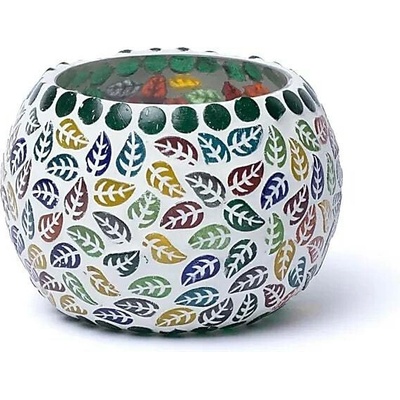 - Svietnik Mozaika - Listy, 9 cm