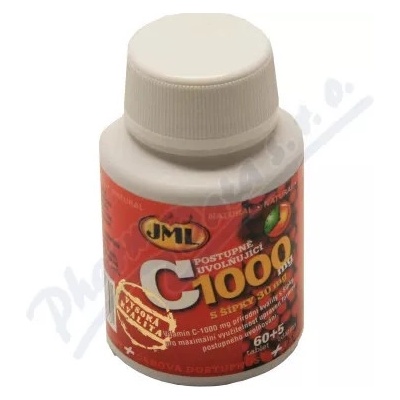 JML Vitamin C 1000 mg post.uvol.s šípky 65 tabliet