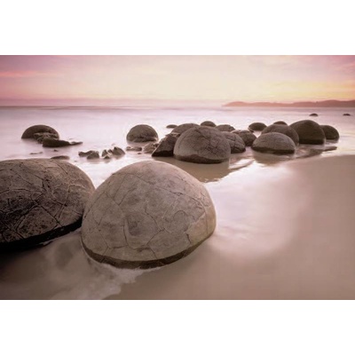 W+G Fototapety 8 dílné - fototapeta 285 Moeraki Boulders at Oamaru (366 x 254 cm)
