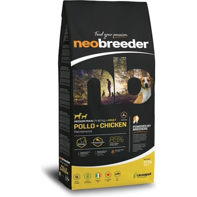 Neo breeder dog chicken adult medium/maxi - Пълноценна храна за пораснали кучета от средни и едри породи, с пилешко месо - 12 кг, Италия - 2452