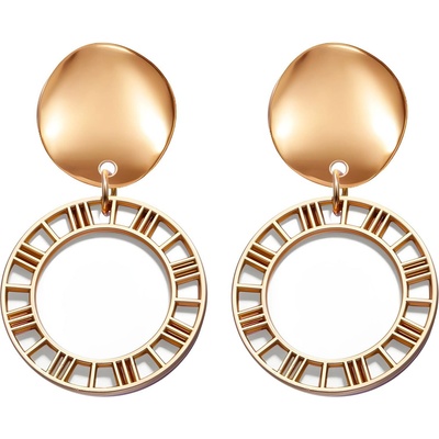 HARAHU Обици xi-27561 - Златна / Бяла kp27561 (xi-27561)